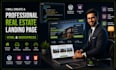 create a professional real estate landing page HTML and wordpress
