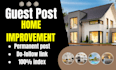 do guest post on home improvement,real estate blogs