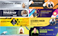 do linkedin header, facebook cover, instagram post flyer, youtube banner design