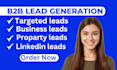 do b2b lead generation, prospect list, email list building