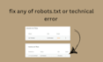 quickly repair your google console robots txt warnings