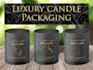 do luxury candle logo and label
