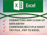 clean excel spreadsheet, excel data cleaning, data analysis