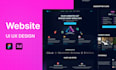 do ui ux landing page website design webpages in figma