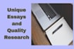 do unique essays, summaries, and research