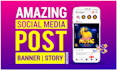 create professional social media ads design, instagram post, facebook ads