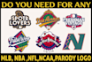 make custom nba, mlb parody logo tags , world series, all star game, embroidery
