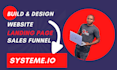build systeme io landing page, sales funnel in systeme io