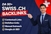 create high authority swiss ch contextual dofollow backlinks