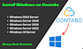 install windows on your contabo vps server
