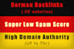do 50 german backlinks on high authority de sites
