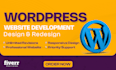 develop wordpress website, design or redesign or clone any