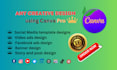 any creative design using canva pro