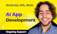 do ai mobile app development as ai developer, ai chatbot, ai integration for ios