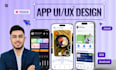do attractive mobile app UI UX design in figma