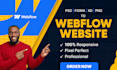 develop webflow website from psd, figma, adobe xd