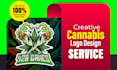 design luxurious cannabis weed hemp cbd business logo design