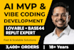 develop a rapid mvp using base44, lovable ai, and vibe coding