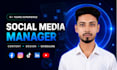 be your professional monthly social media manager and manage your social media