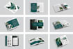 design a clean and minimalis nature or botani brochure