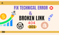 fix technical and onpage SEO, google index, 404 error, xml sitemap, and robots