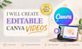 create editable canva adds, videos