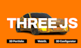 develop interactive three js website