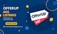 professional offerup ads posting service