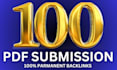do PDF submission to top 100 pdf sharing sites