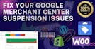 fix google merchant center suspension