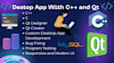 create any project with perfect gui using qt qml cpp django
