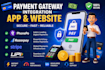 integrate razorpay stripe upi phonepe payment gateway in android app website