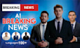 make a breaking news video with ai spokesperson