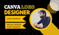 design canva logo, social media post, or any thing on canva