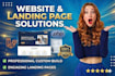 build custom website development, business website and landing page