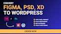convert figma to wordpress PSD to wordpress figma to elementor