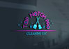 design clean house, janitorial and commercial cleaning logo