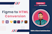 convert figma to html, PSD to HTML, responsive design