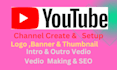 create and setup youtube channel