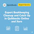 do expert bookkeeping, cleanup, and catch up in wave apps and xero
