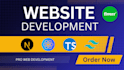 build next js, react js, typescript, javascript, tailwind css website