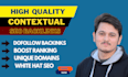 high da quality dofollow contextual seo backlinks