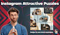 design  attractive puzzle for your instagram feed