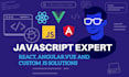 do or develop javascript code, react, angular or any js task