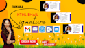 design clickable email signatures in HTML