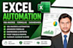 create excel vba macros, automation, formulas, dashboards and vlookup