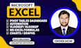 do excel automation, graphs, vlookup, pivot tables, dashboards and vba macros