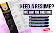 write professional resume design or CV design