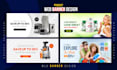 design website header, slider, shopify banner, web banner