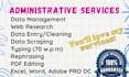 perform admin support, web research, data entry, VA
